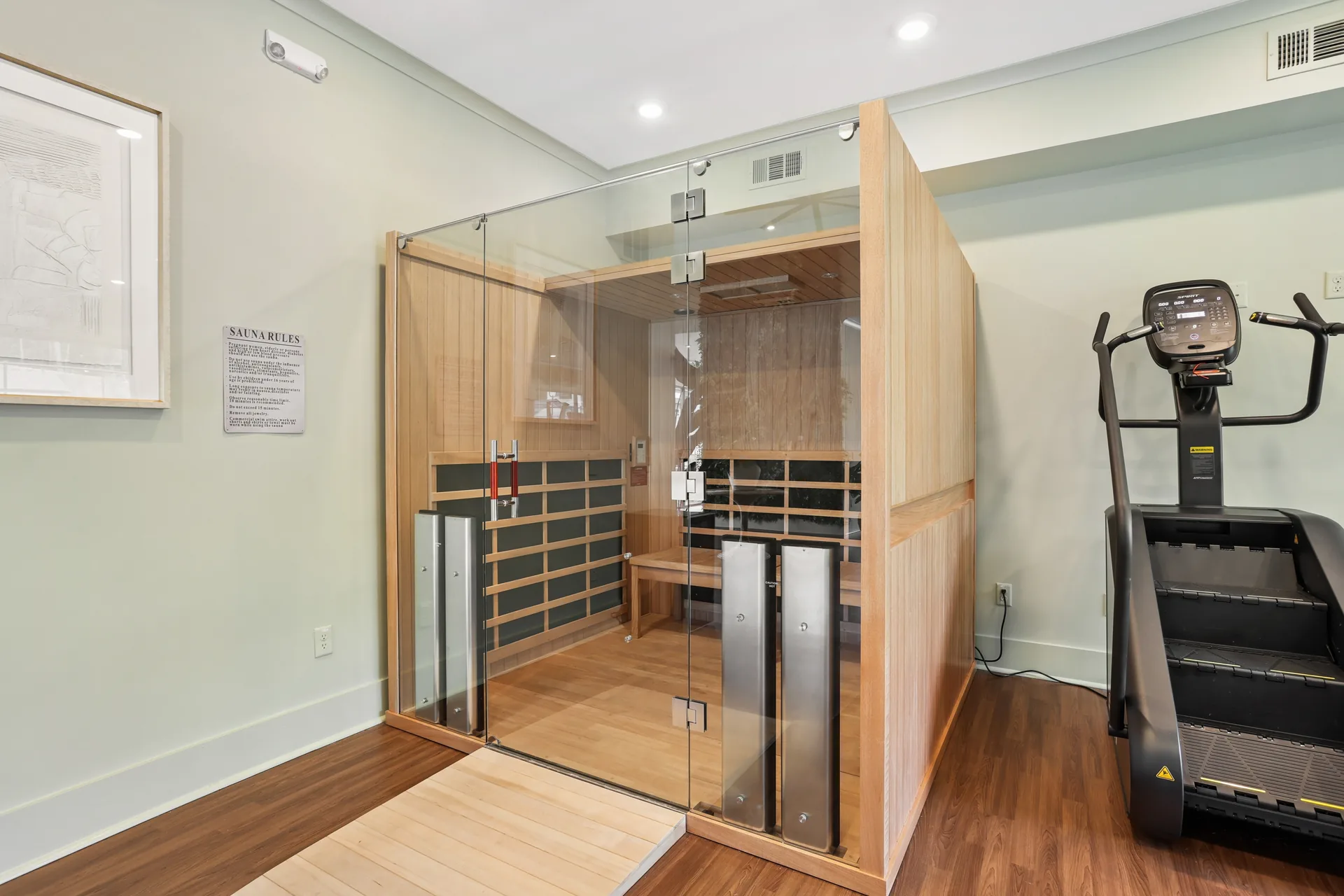 Wellness and fitness center at a Pointe Grand community