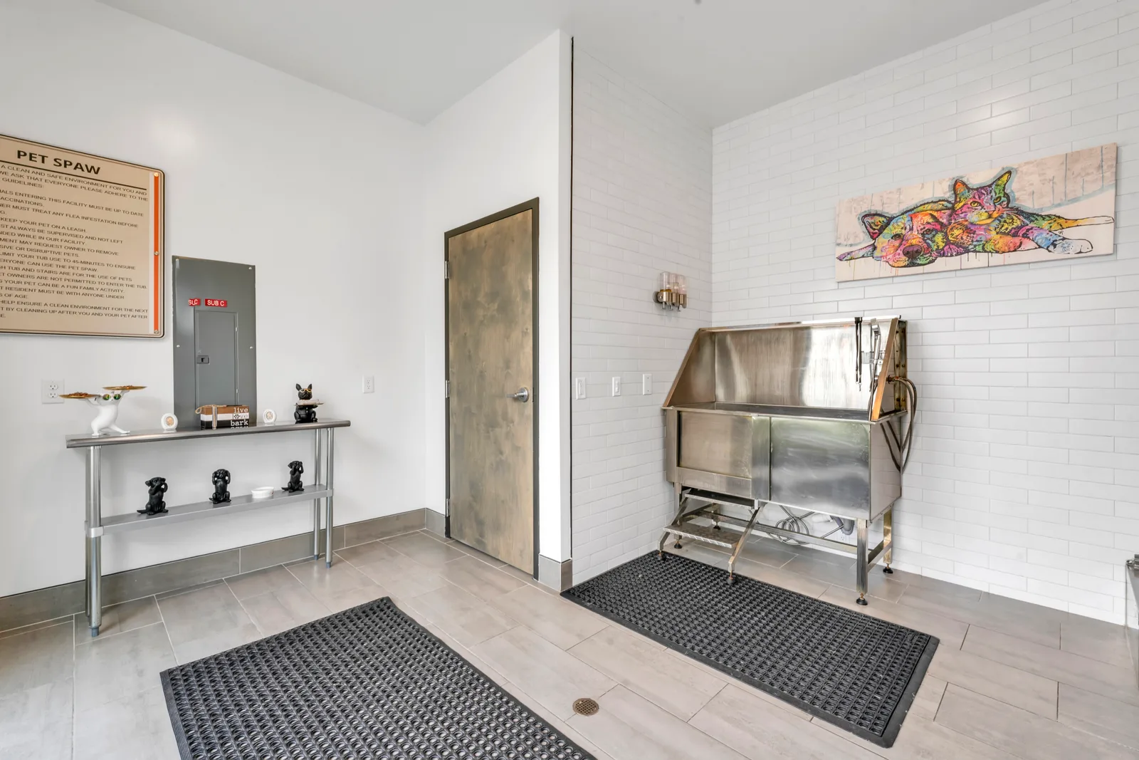 Pet spa at a Pointe Grand community