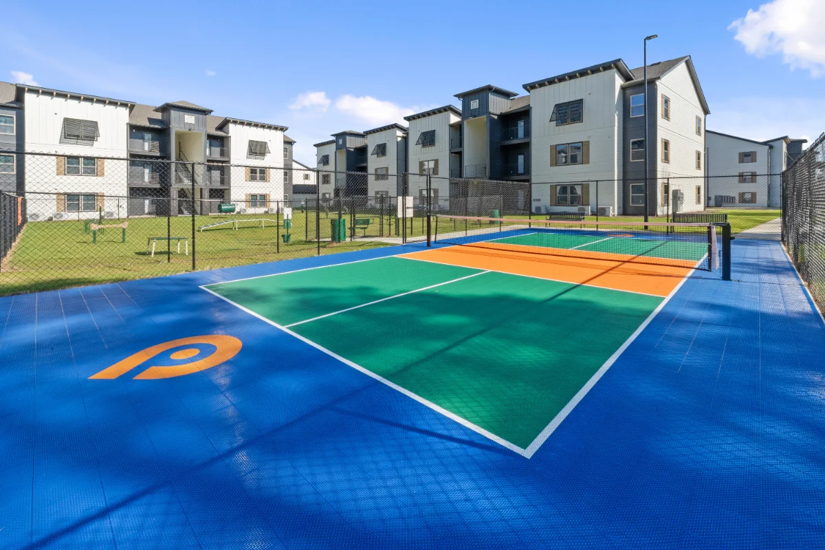 Pickleball courts at a Pointe Grand community