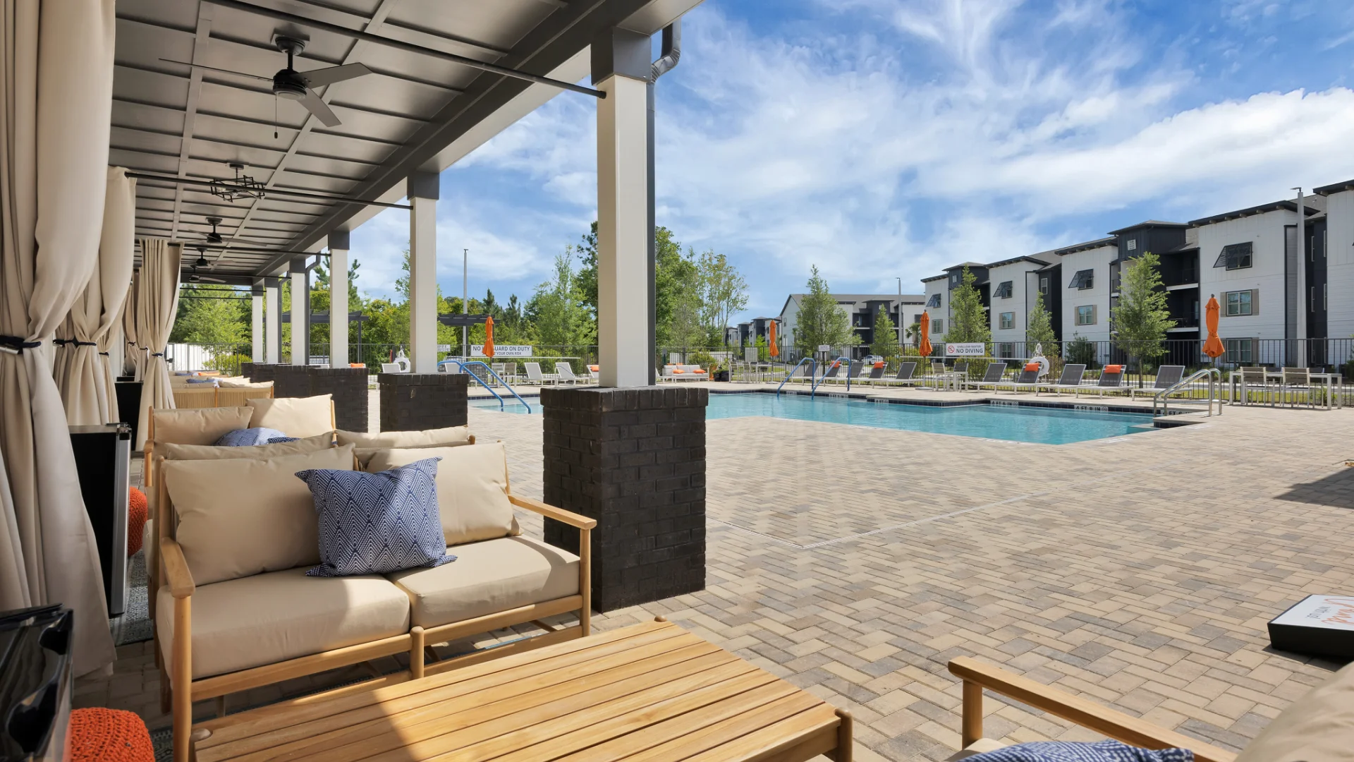 Resort-style pool at a Pointe Grand community