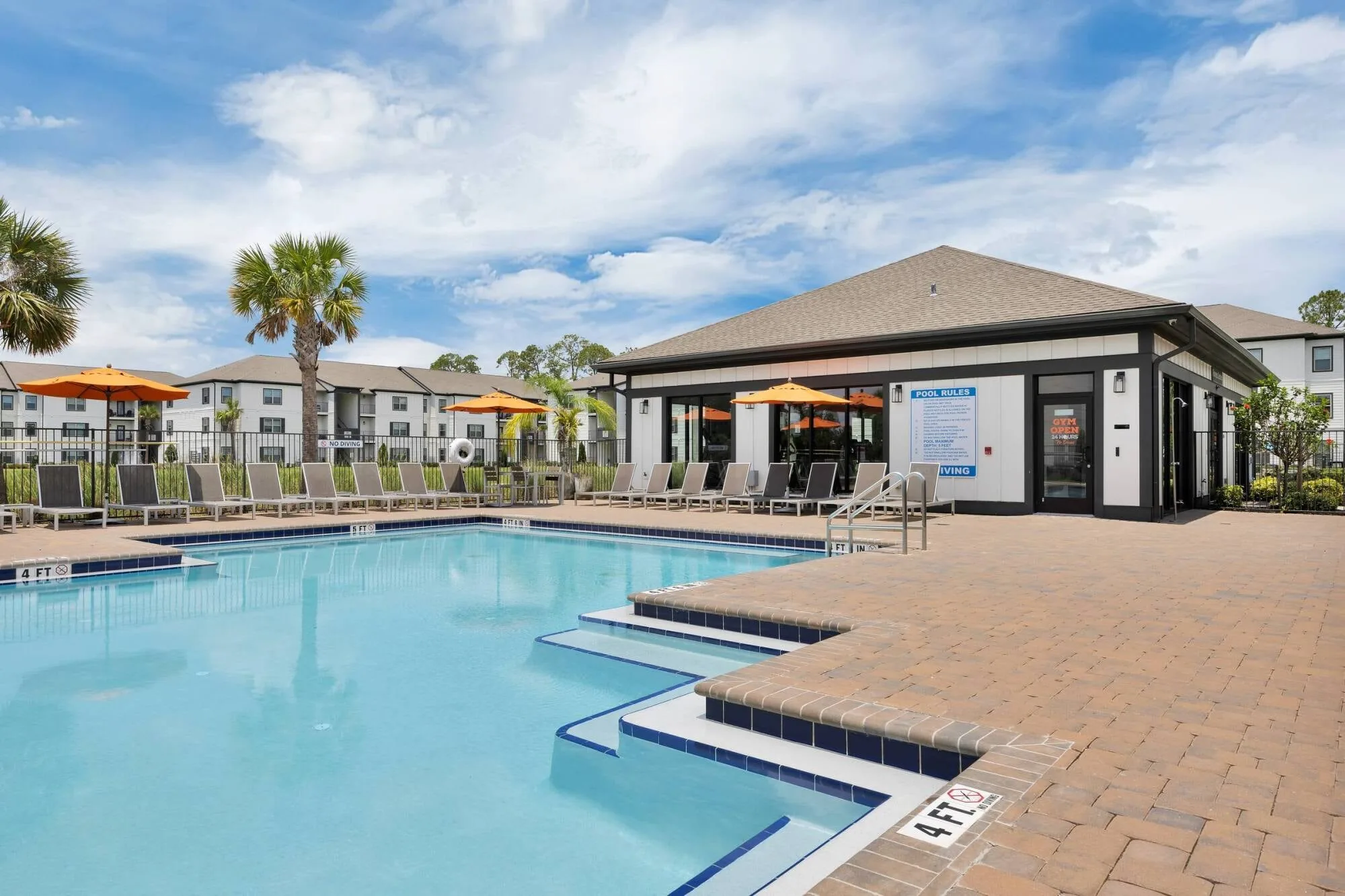 Resort-style pool at a Pointe Grand community