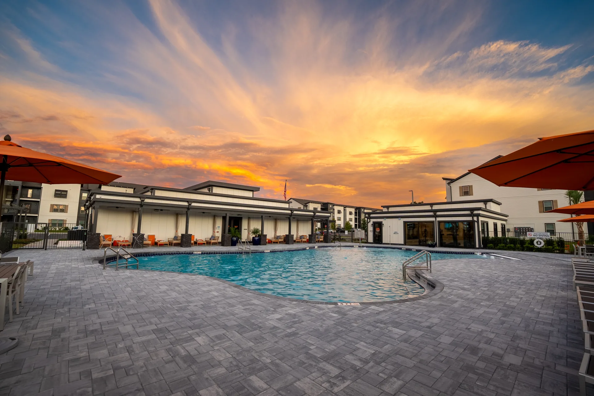 Resort-style pool at a Pointe Grand community