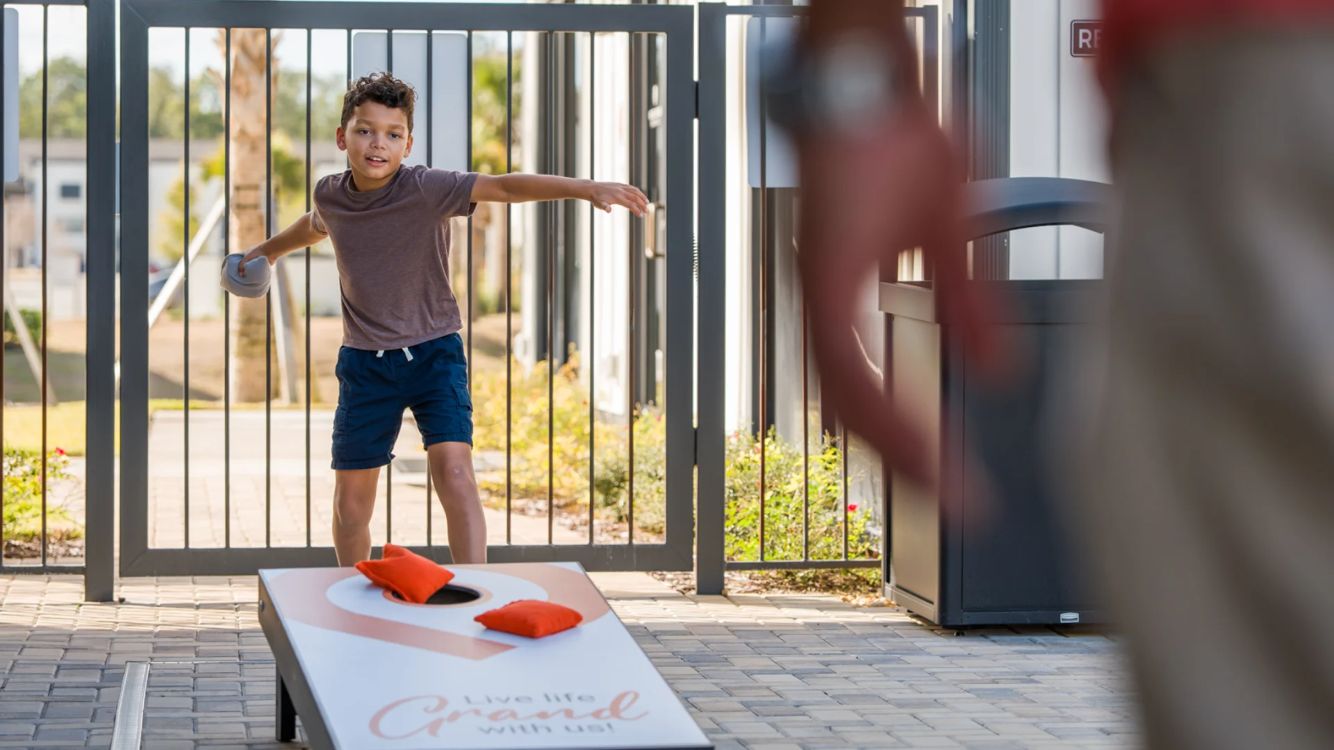 Residents outdoors at a Pointe Grand community