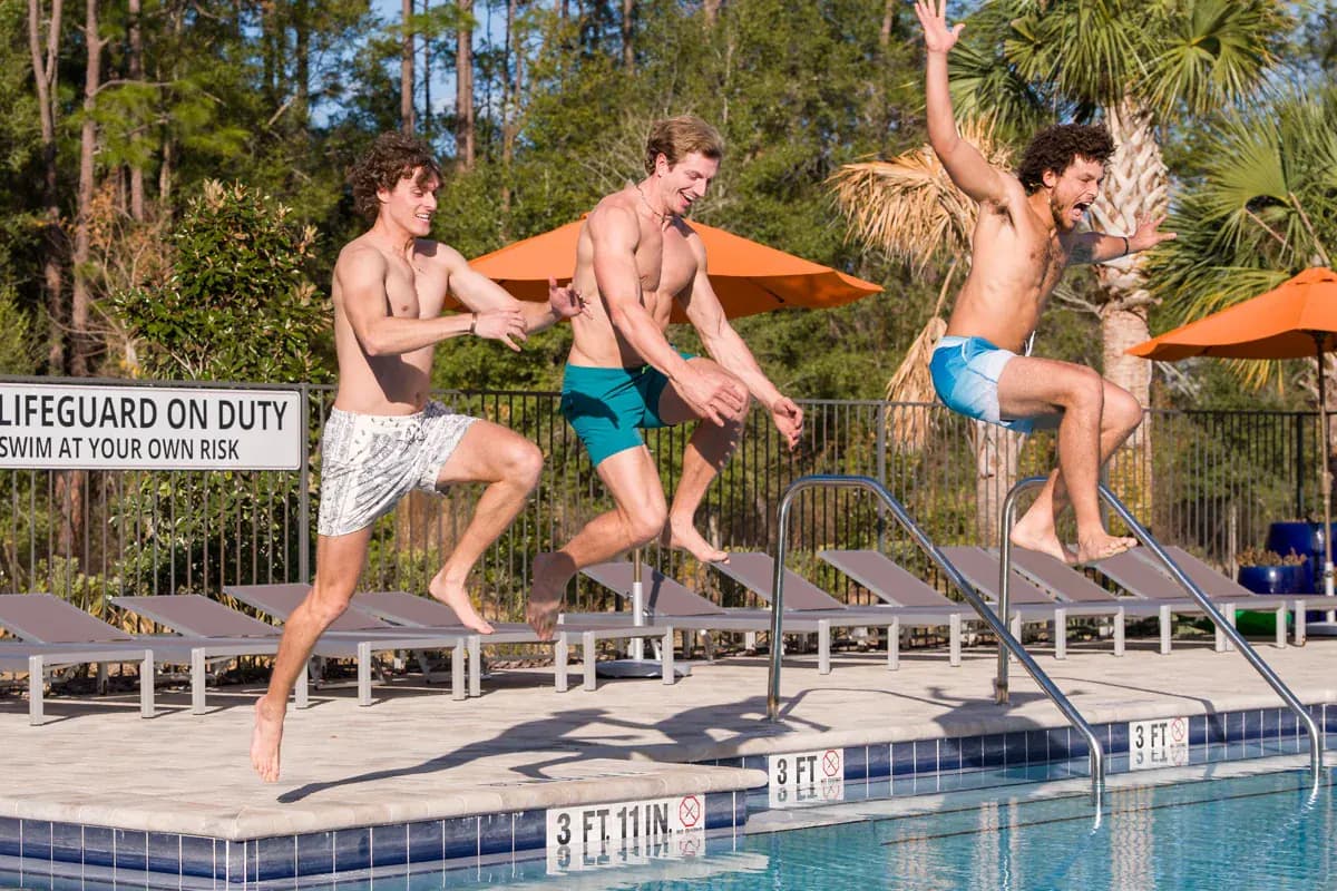 Resort-style pool at a Pointe Grand community